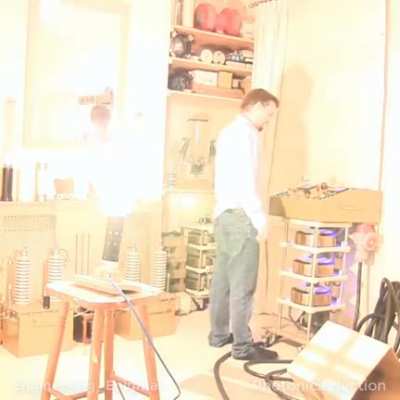 Testing a 20 kW light bulb