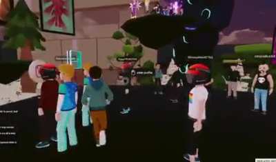 This is a "Rave" in the Metaverse