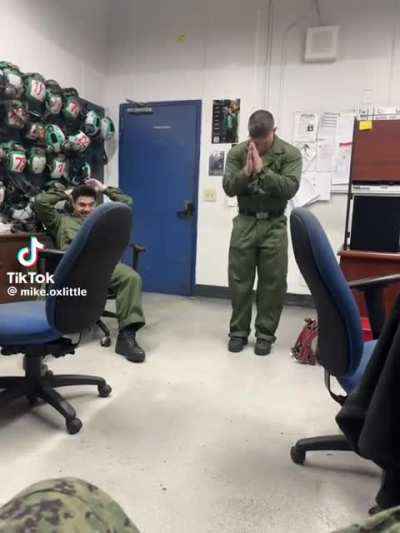 Found that he wasn't Jackie Chan that day.
