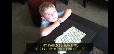 7 year old kid with a recycling business