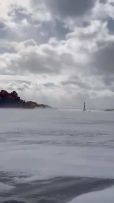 A clear visual of the Delta Airlines crash-landing at Toronto Pearson International Airport on Monday. Everyone survived.