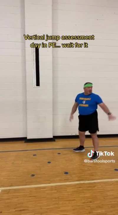 Gym Teacher thought he was a expert demonstrator ?