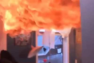 It’s just a small fire, water is fine