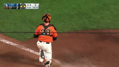 [Highlight] Brandon Crawford throws out Justin Turner at home
