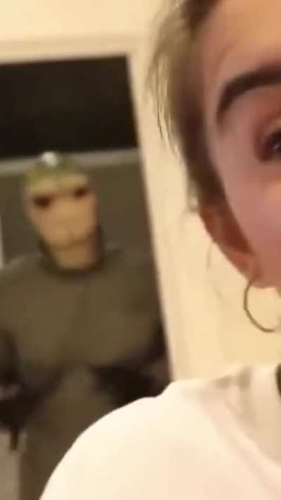Totally Insane: he thinks he is an ET and the car is a spaceship