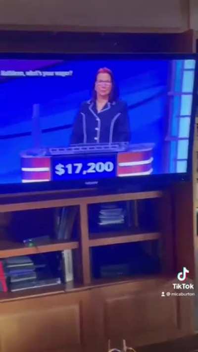 Messing with your dad while he’s on TV
