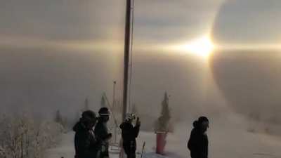Immensely rare solar halo occurred in Sweden