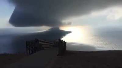 ? Beautiful roll cloud over Lake Michigan
