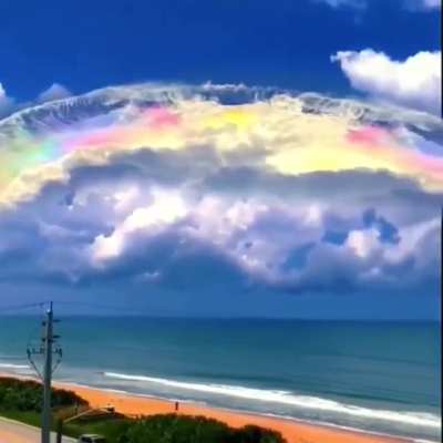 ? Iridescent clouds spotted in Patong Beach, Thailand
