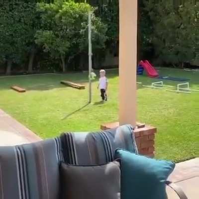 Pow. Right in the child’s face.