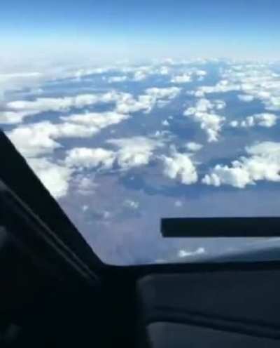A plane's actual speed.