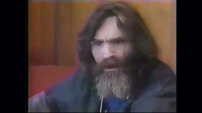 Charles Manson deleting system 32 out of his head