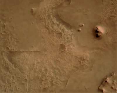 NASA Perseverance Rover descent camera footage of landing on Mars