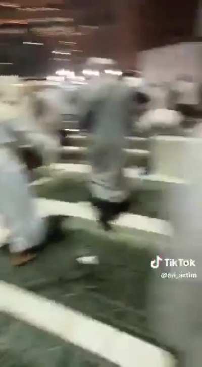 Millions of cockroaches burst out of the ground in Mecca(holy site of Islam) after heavy rain. Source in comments
