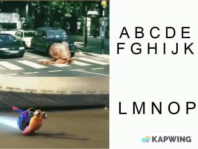 Turbo charged alphabet