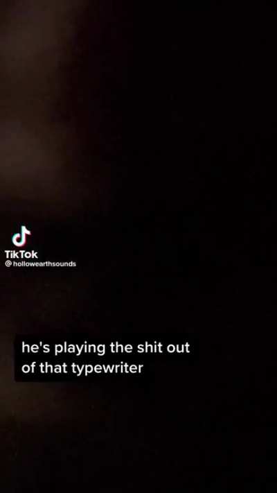 Playing the type writer!