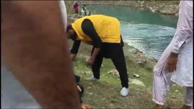 Doctor visiting a Lake as a tourist saved the life of a boy who was considered dead.