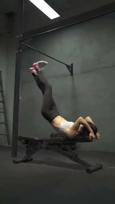 There was an "abs on the man", and here comes the women version