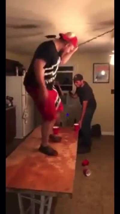 Dancing on a table