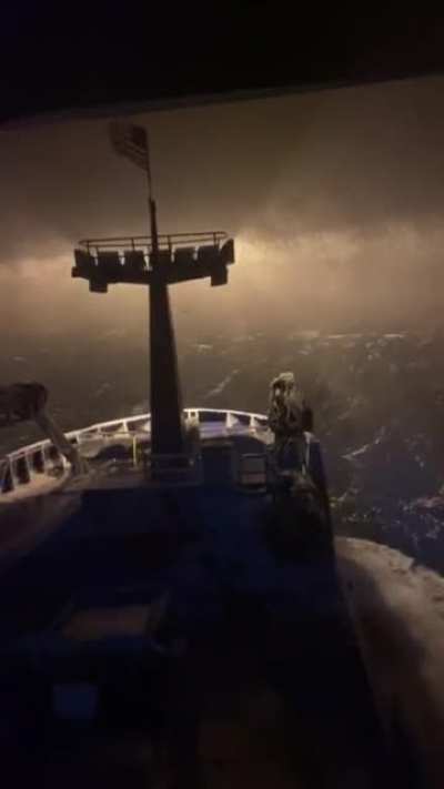 ? Snow in the middle of the ocean