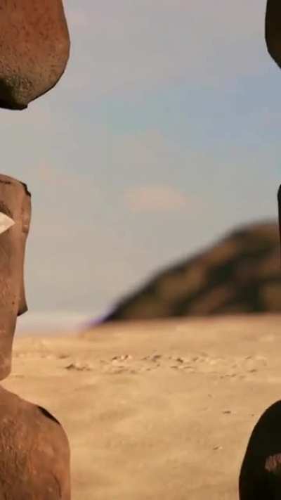 The eyes of Easter Island statues ??