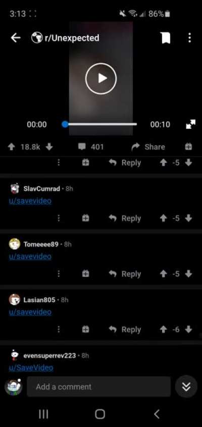 On a post that had half a second of nudity