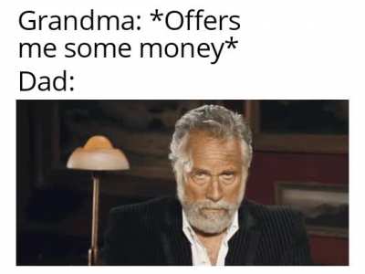 I didnt accept that money by the way
