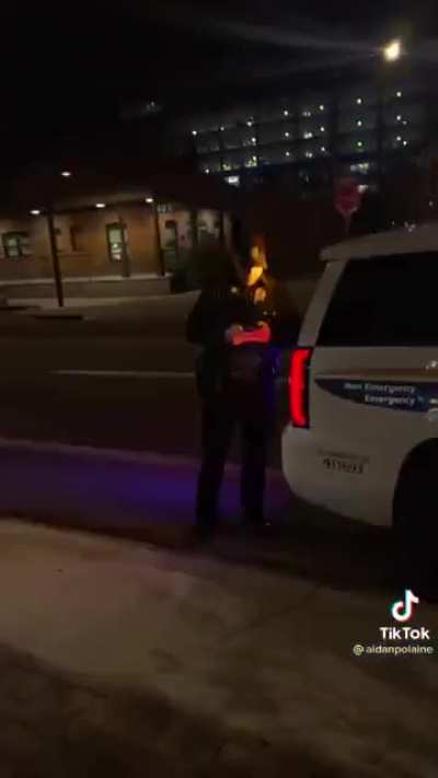 Cops catch man racing on sidewalk