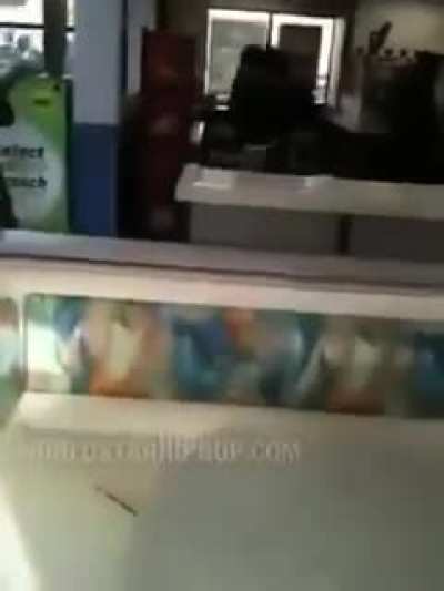 Throwing a drink at someone