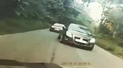 "Blind corner ahead. I'll now overtake the car infront going on the wrong lane!" [OC]