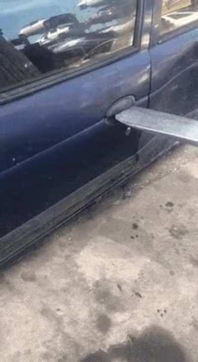 The forklift master's opening.