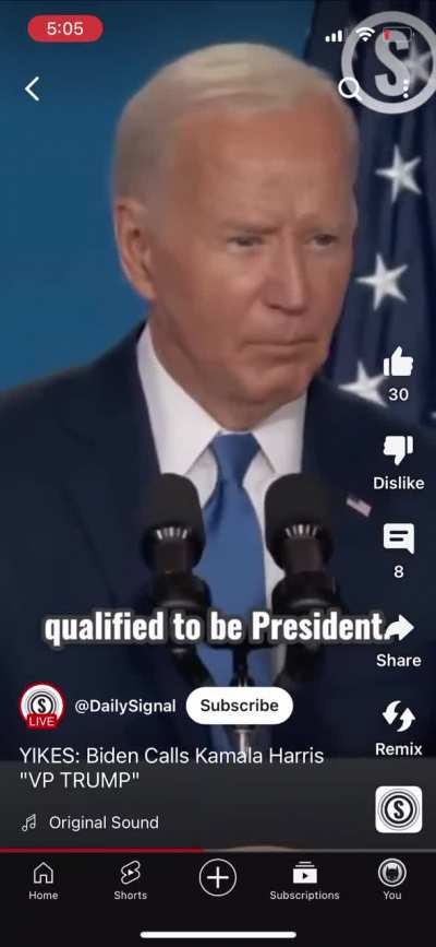 Biden Refers to Kamala as VP Trump ?