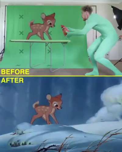EXCLUSIVE behind the scenes footage of Bambi...??