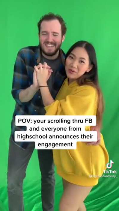 Your high school classmates' engagement announcements