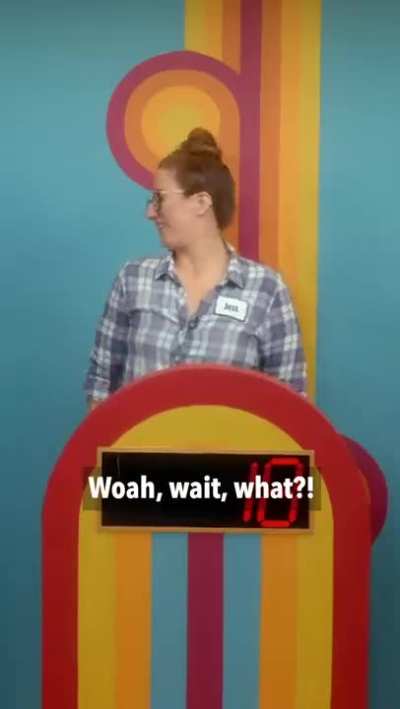 When asked "are there any holes in your underwear?" on a game show...