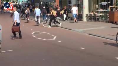 A busy morning in the Netherlands, now &amp; before