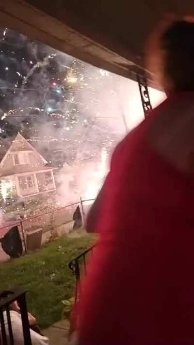 Someone accidentally set off a U-Haul full of fireworks in a Toledo neighborhood on the 4th