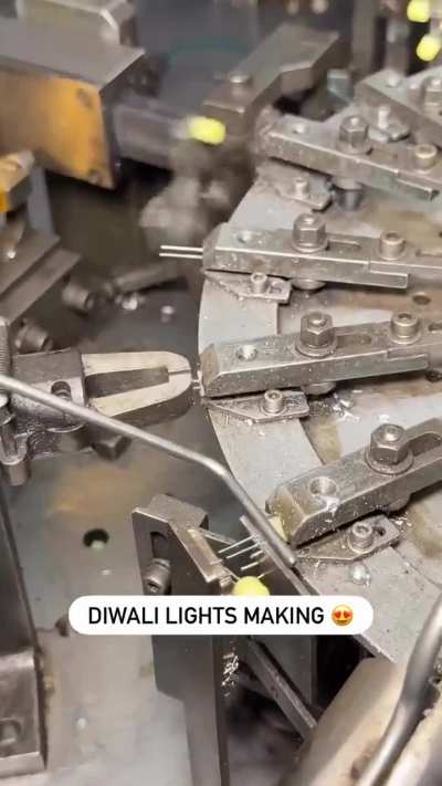 Making of diwali lights in India