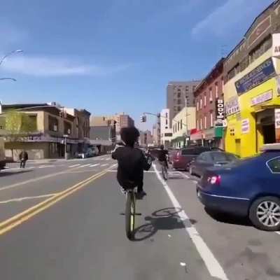 Idiots on bikes