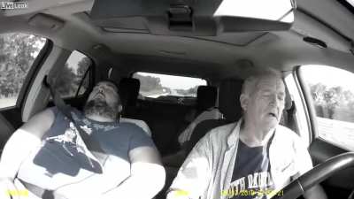 Sleeping behind the wheel