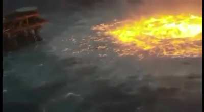 ? The ocean is on fire in the Gulf of Mexico after a pipeline ruptured.
