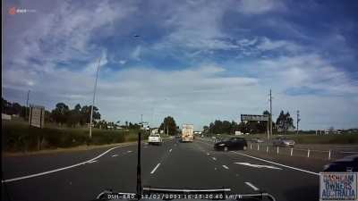 Truck hit and run