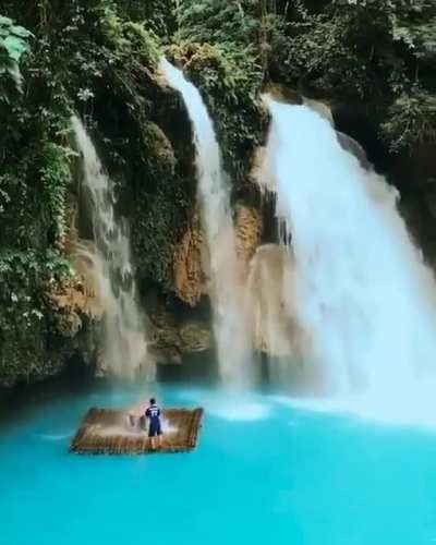 ? The Beautiful Kawasan Falls with its clear turquoise water