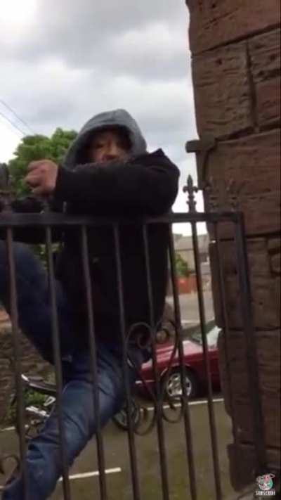 WCGR climbing into someone's property