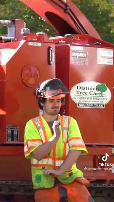 How to use a wood chipper: