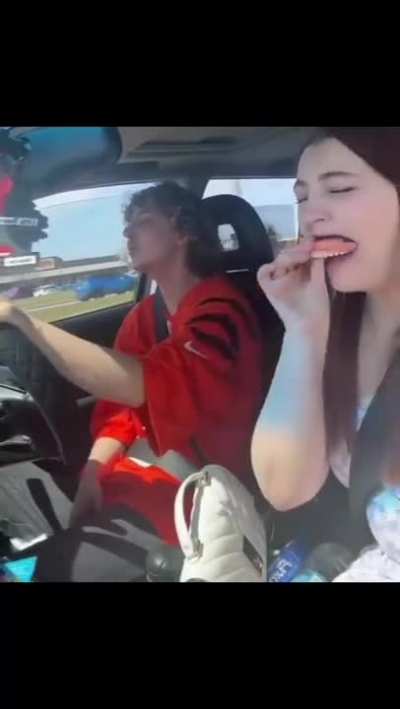 Thought she was eating something