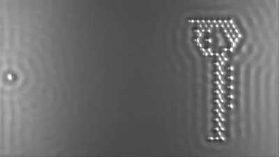This video is completely made with moving individual Atoms