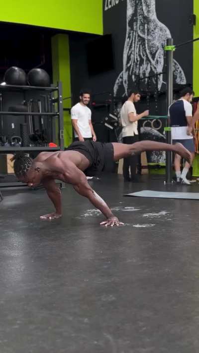 ? Hardest combination of exercises (world’s first as claimed by him)