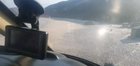 Brazil using helicopters to blow people off the beach.