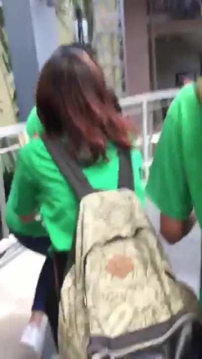"Miss, your bag is open"